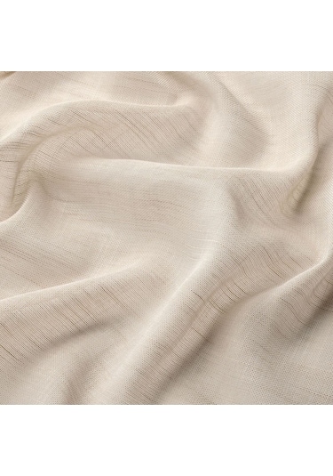 Tül Perde/2 Kanat, Açık Bej, 145x300 Cm Acı Kahverengi