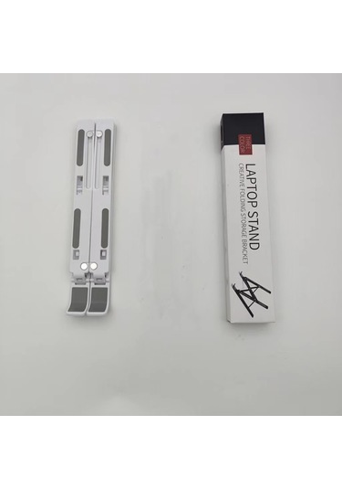 Dizüstü Bilgisayar Standı, Katlanabilir Kaldırma Tabanı, Tablet Standı, Masaüstü Taşınabilir Tutucu Beyaz