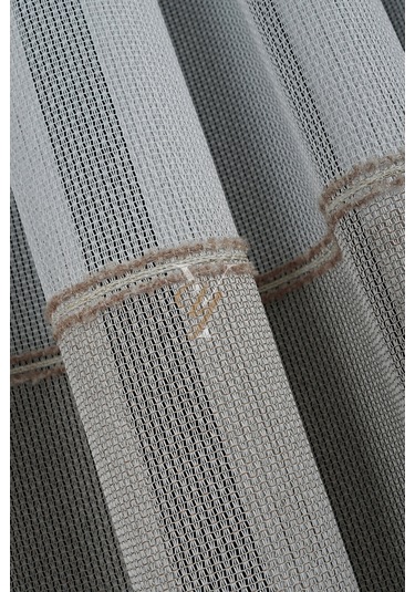 6207 Tül Perde V-bej Bej