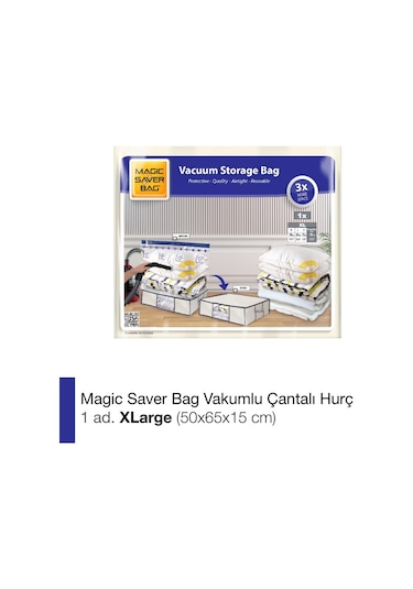 Magic Saver Bag Vakumlu Çantalı Hurç Xlarge