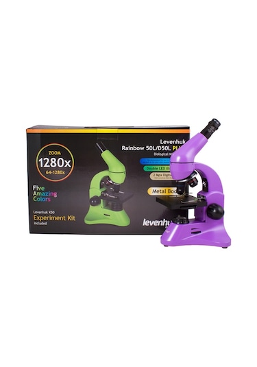 Levenhuk Raınbow 50L PLUS Amethyst/Ametist Mikroskop