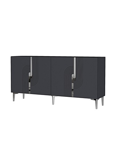 Ka1804as Meyra180 Konsol, Kahve Köşesi, Tv Sehpası Antrasit-sılver 180cm Antrasit-sılver Ka1804as Meyra180 Konsol, Kahve Köşesi, Tv Sehpası Antrasit-sılver 180cm Antrasit-sılver