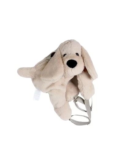 Köpek Peluş Çanta Krem