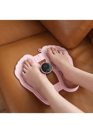 Butu Mlr-125 Mini Ayak Masaj Aleti Yaşlı Ayak Ayak Masaj Aleti Ems Taşınabilir Nabız Ev Ayak Rahatlatıcı Masaj Aleti, Şekil: Pembe Çok Renkli