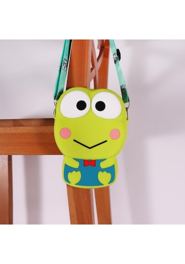 Ogi Mogi Toys Silikon Yeşil Kurbağa Omuz Çantası
