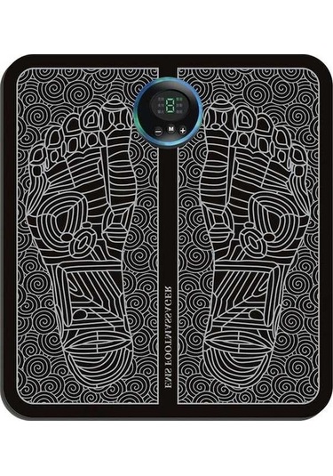 Didadodo Darbeli Ayak Masaj Yastığı Ems Masaj Pedikür Makinesi Usb Şarj Pedikür Seti - Siyah Şarj Siyah