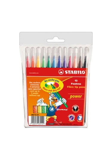 Power Keçeli Kalem 12'li Set