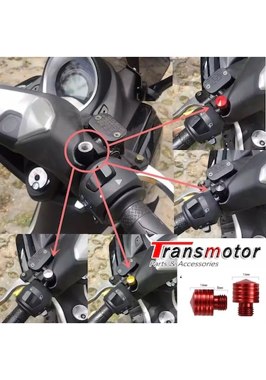 Xmax-Ironmax-Techmax 18-20 Forza 250 Ayna Delik Kapatma Vidası Siyah