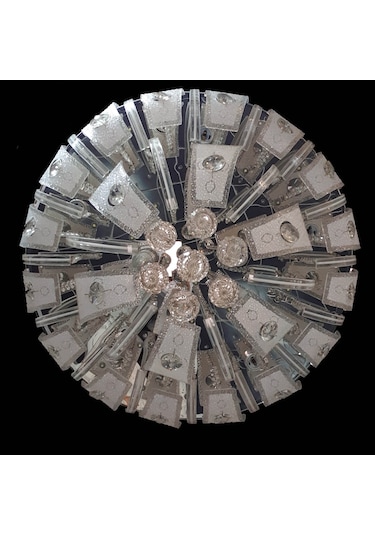 Avize Salon Led Li Kumandalı 60 Cm. (409616884)