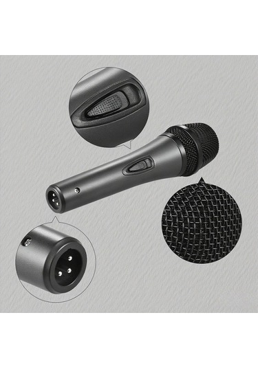 Fortunelane 320 Metal Dinamik Mikrofon: Yüksek Kaliteli Ses, Kalp Formu Yönlendirme, Dayanıklı Yapı, Klüp & Karaoke İçin İдеal