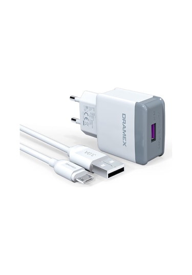 Dramex D30M 3.0A Micro USB Kablolu Şarj Cihazı