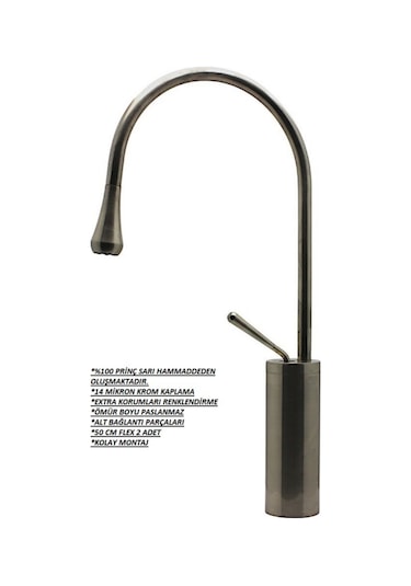 Damla Çanak Lavabo Bataryası İnox 093001 Inox