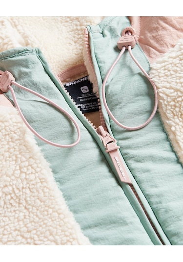 Skechers W Outdoor Fleece Full Zip Sherpa Kadın Pembe Mont S232311-0273 Pembe