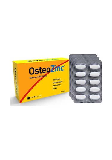 Osteozinc Takviye Edici Gıda 30   Tablet