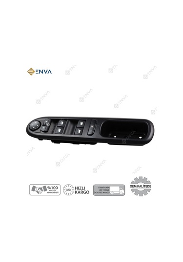 Peugeot 407 Sol Ön Dörtlü Cam Açma Düğmesi Anahtarı 2004-2011