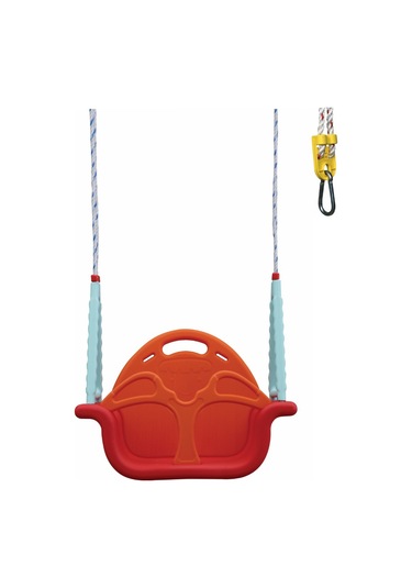 King Kids İpli Boncuk Salıncak Kırmızı