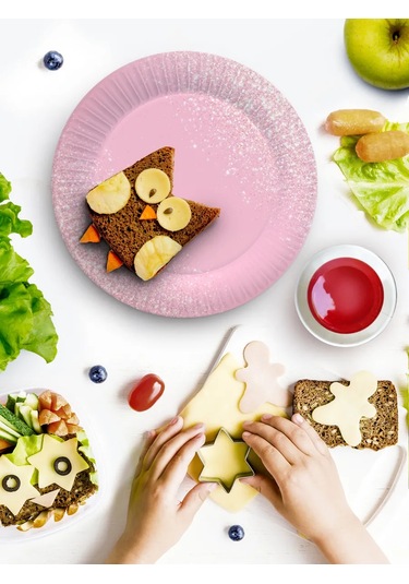 Nd Plej Tek Kullanımlık Tabak Ve Bardak Seti - Parıltılı Pem 398965530 25