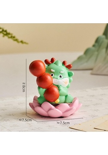 Lijinxu Magideal Çin Yeni Yılı 7.5x7.5x8cm-şekerlenmiş-şahinler-ile