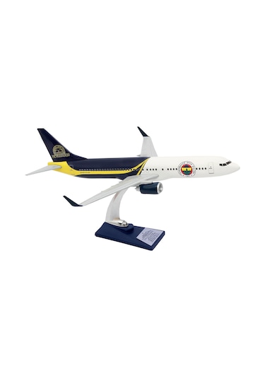 Zekupp Boeing 737-800 1/100 Ölçek Fenerbahçe Lisanslı Tasarım Maket Uçak Uck0189