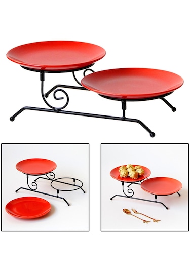 Suntek Cupcake Kek Standı Servis Tepsisi Retro Centerpiece