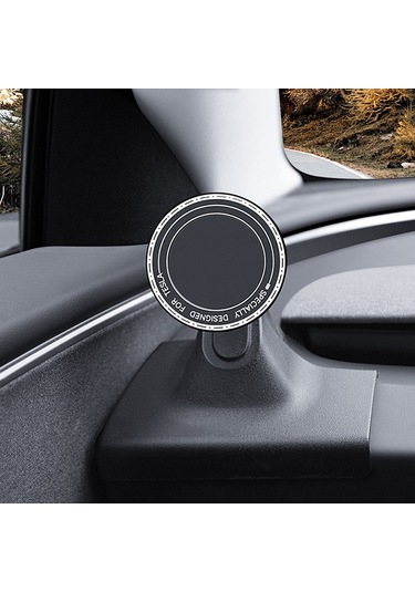 2024 Tesla Model 3 İçin Soldan Direksiyonlu Hava Çıkışlı Manyetik Araç Telefonu Tutucusu Pano Tabanı