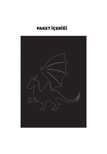 Ejderha Araç Sticker 21x29 Cm, Oto Sticker, Araba Sticker