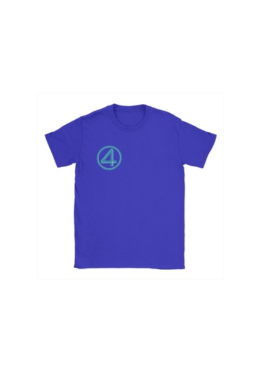 Mınıso Fantastik Dört Çizgi Roman Erkek Kısa Kollu Pamuklu T-shirtbordo Bordo