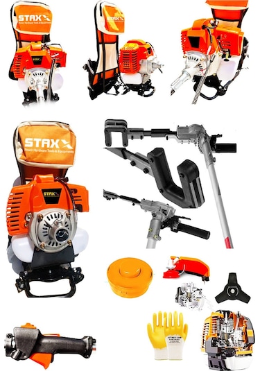 Staxx Power STBT52 52 CC 3 HP Benzinli Sırt Tipi Tırpan + Zeytin Aparatı