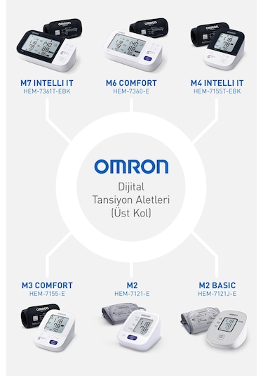 Omron M3 Comfort HEM-7155-E Intellisense Koldan Dijital Tansiyon Aleti
