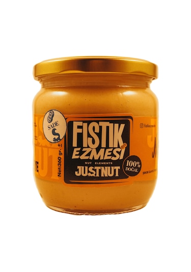Justnut Sade Fıstık Ezmesi 360 G