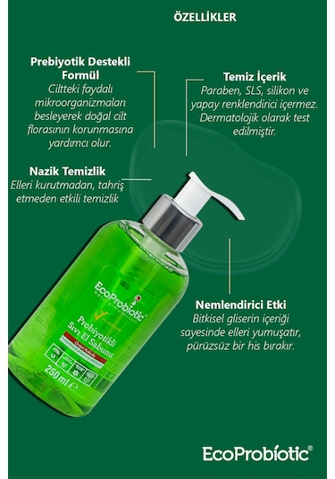 Ecoprobiotic Probiyotikli Sıvı El Sabunu 250 ML