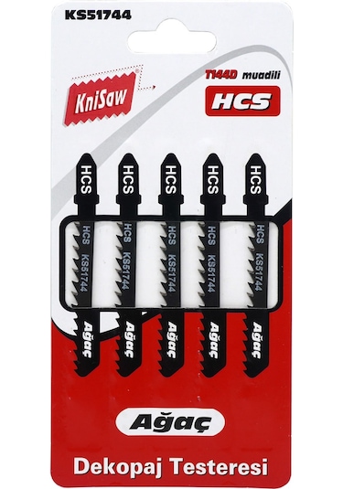 Knisaw Ks51744 Ahşap Kesim Dekupaj Testere Ağzı Yedek Bıçak 5'Li