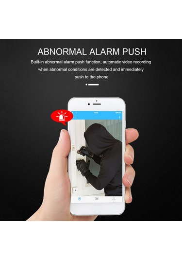 Xindoker Siyah Akıllı Ev İzleme Kamerası - Kablosuz Wifi, 1080p Full Hd, 150 Geniş Açı, 10m Gece Görüşü, Hareket Algılama, Dahili Li-poly Batarya