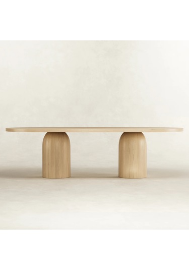 Majestica İtalyan Still Ahşap Yemek Masası 90x200 Naturel