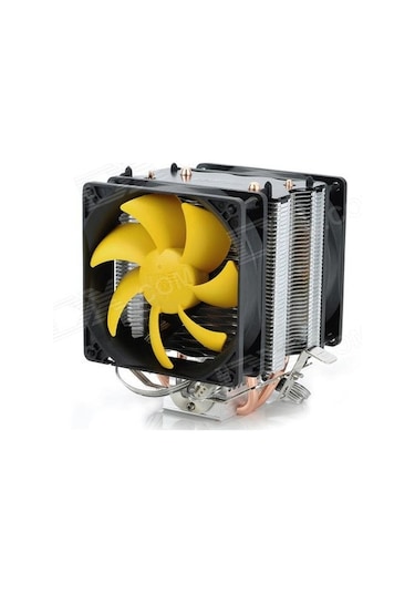 Intel 775 1155 1156 Cpu İşlemci Fanı Pc Cooler 2 X 9Cm Fan