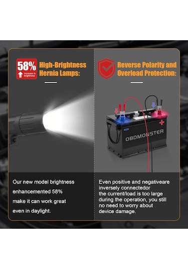 Besthome1 Siyah Obdresource 12v Endüksiyon Ateşleme Avans Tabancası Yüksek Güçlü 100w