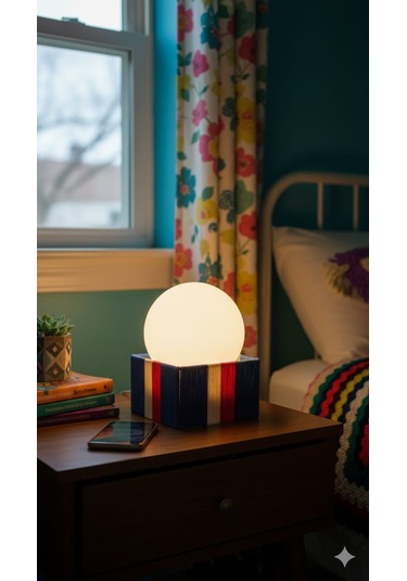 Modern Tasarım Makrome İp Abajur Dekoratif Lamba Abajur Masa Lambası Glop Cam Abajur Çok Renkli