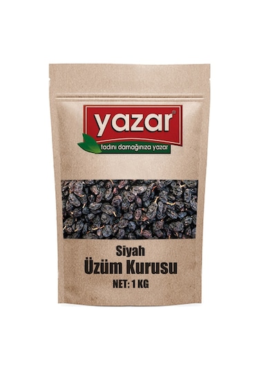 Yazar Siyah Üzüm Kurusu 1 KG