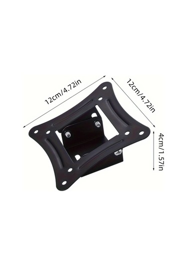 Meridiangoods 14-26 İnç Led Lcd Ekranlar İçin 100x100 Mm Vesa 30 Kg Demir Tv Askı Sistemi Siyah