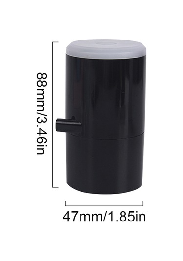 Mufunye 3'lü Fonksiyonlu Elektrikli Hava Pompa Işığı - Hızlı Şişirme/havalama, 3 Seviye Parlaklık Ve Sos Işığı, İçin Yerleşik Li-poly Batarya Siyah