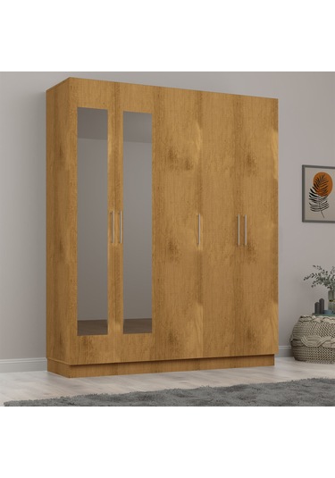 5 Kapaklı Gardırop 180cm Petra