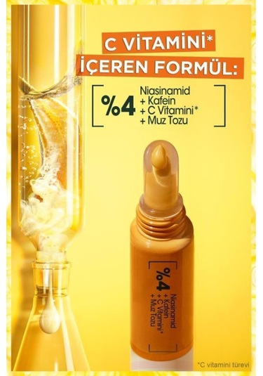 Garnier C Vitamini Parlak Aydınlatıcı Göz Kremi 15 ML + C Vitamini Parlak Günlük Aydınlatıcı Krem 50 ML