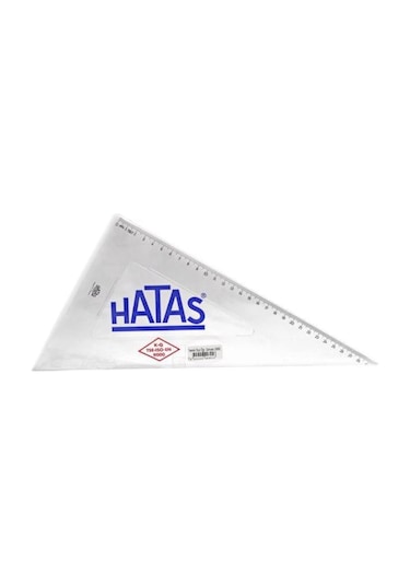 Hatas Öğrenci Gönyesi 60 Derece Plastik 30 CM 0801 20 Adet