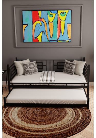 Moblay Larissa Daybed Sedir Karyola Siyah