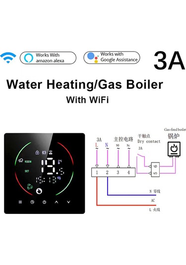 Fosenze East2 Akıllı Wifi Termostat - Su Isıtıcı Ve Elektrikli Yerden Isıtma Kontrolü 3a/16a