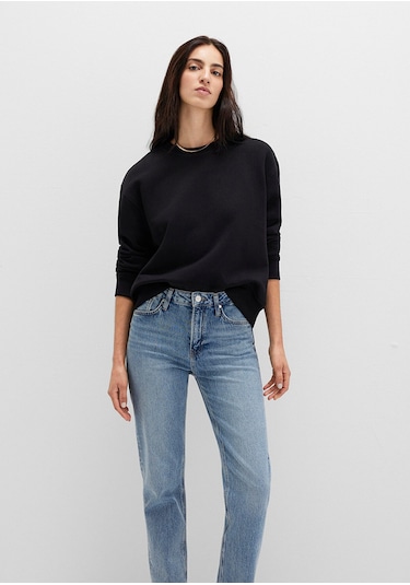 Mavi Kadın Bisiklet Yaka Sweatshırt Siyah 1s10390-900 Siyah