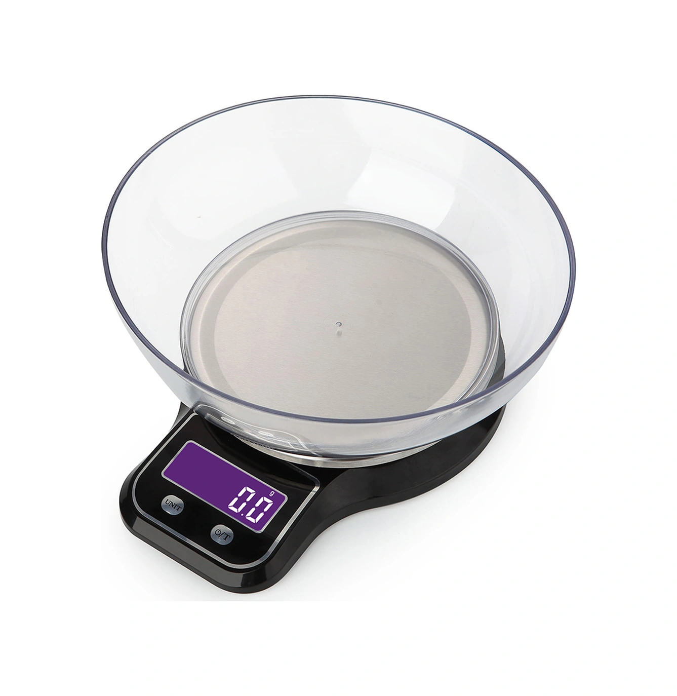 Youmex Ev Mutfak Dijital Terazi, Paslanmaz Çelik Tabla, 5kg/1g Hassasiyet, 770ml Kase, Lcd Ekran, Otomatik Kapatma, Siyah Pil Dahil Değil Siyah