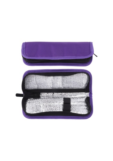 Yalıtımlı Soğutucu Çanta, Su Geçirmez Pu Kumaş, Hafif, Taşınabilir İnsülin Soğutucu Diyabet İlaç Düzenleyici, Takviyeli Seyahat Çantası Çok Renkli