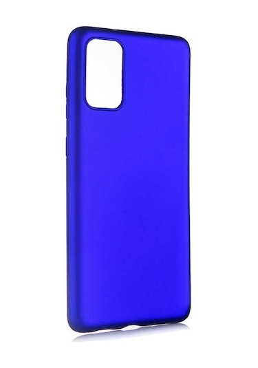 Ekılıf - Samsung Galaxy S20 Plus Uyumlu Kılıf Mat Soft Premier Silikon Kapak - Saks Mavi