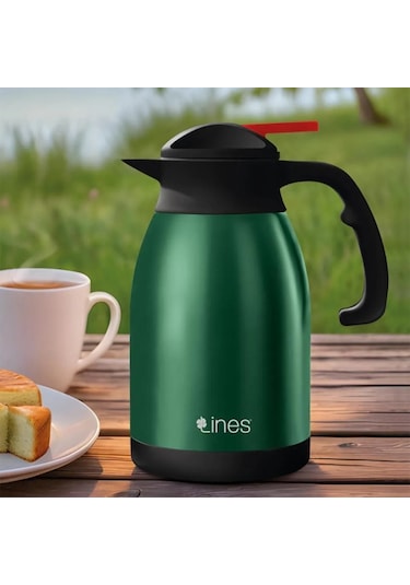 Lines Lk-01000 304 Paslanmaz Çelik Çay Termosu-çelik Termos 2 L Y